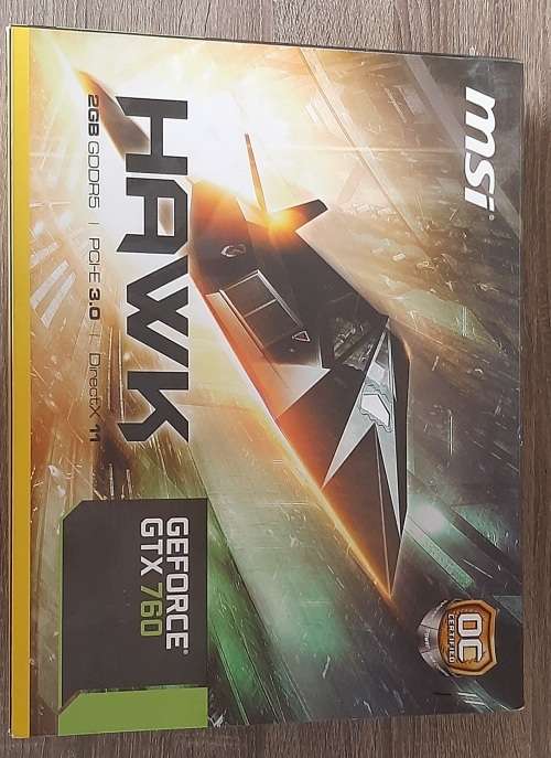 MSI HAWK Edition Twin Frozr IV N760GeForce GTX 760 2GB GDDR5 OC Edition