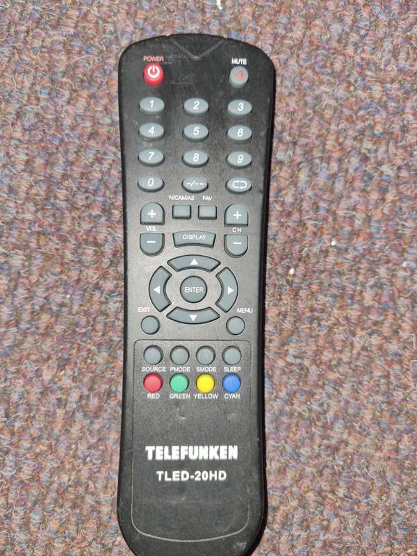 TELEFUNKEN TLED-20HD ORIGINAL TV REMOTE