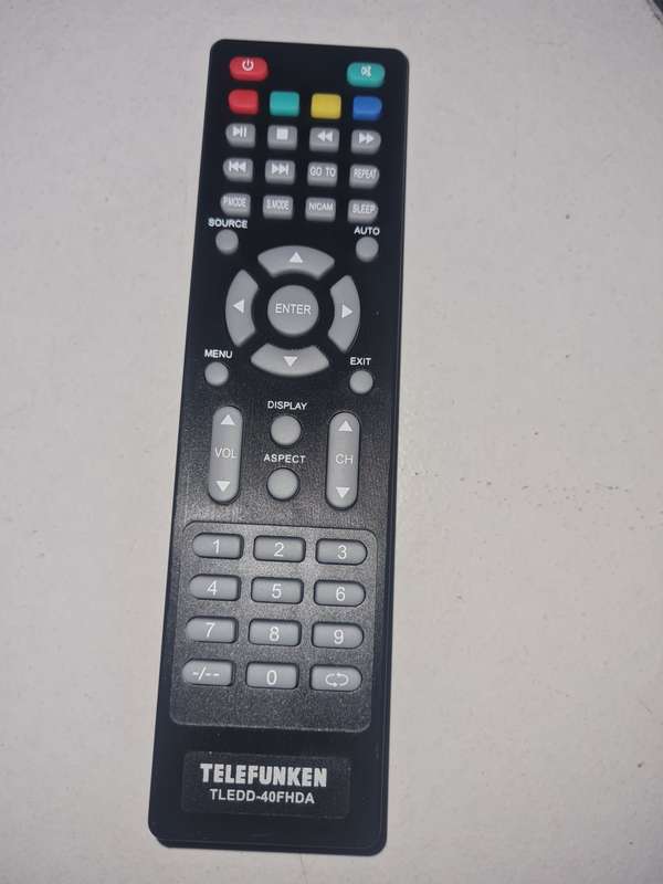 TELEFUNKEN TLEDD-40FHDA REMOTE CONTROL