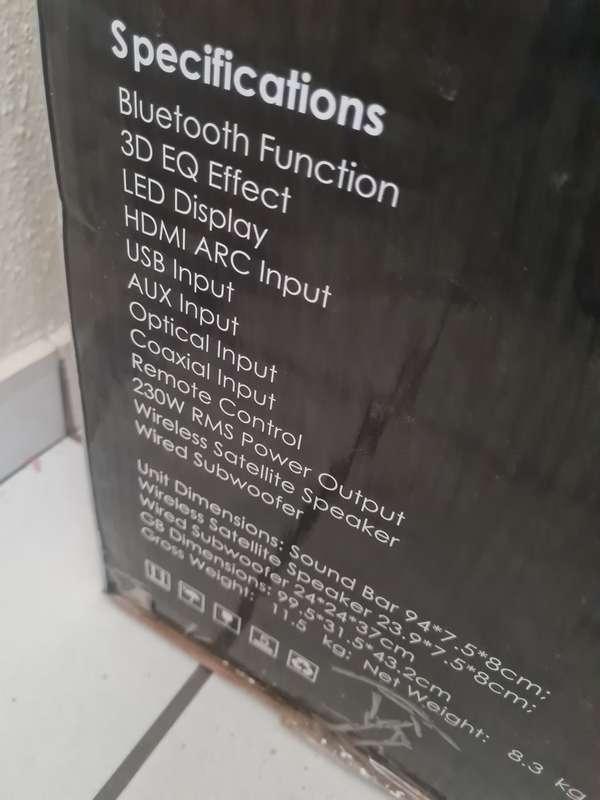 JVC 5.1CH BLUETOOTH SOUNDBAR TH-N331B