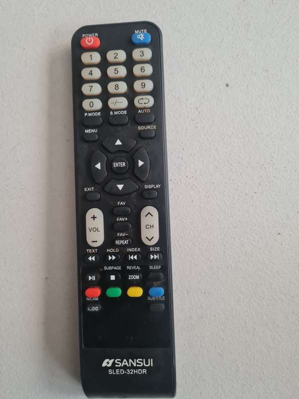 SANSUI SLED-32HDR REMOTE CONTROL