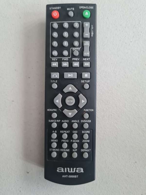 AIWA AHT-3000BT HOME THEATER REMOTE CONTROL