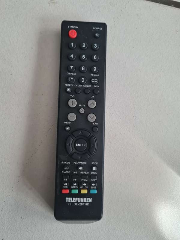 TELEFUNKEN TLEDE-28FHD ORIGINAL REMOTE CONTROL