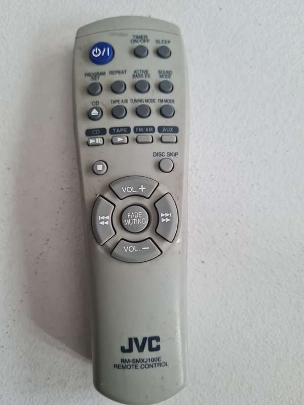 JVC MX-J100 HIFI REMOTE CONTROL