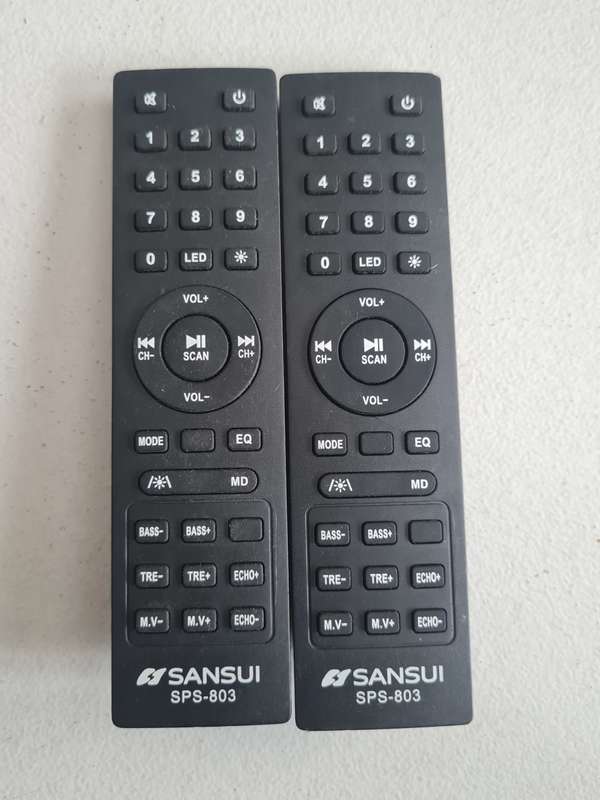 Sansui sps-803 party speaker remote control