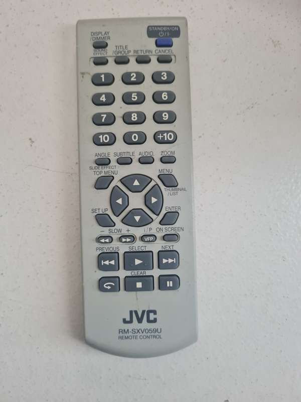 JVC RM-SXVO59U REMOTE CONTROL