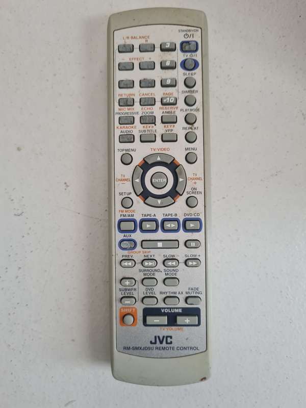 JVC RM-SMXJD5U TV/DVD REMOTE CONTROL
