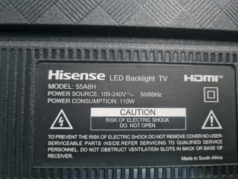 Hisense 55inch A6H Main board