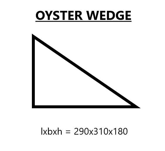 Oyster Wedge Pillow
