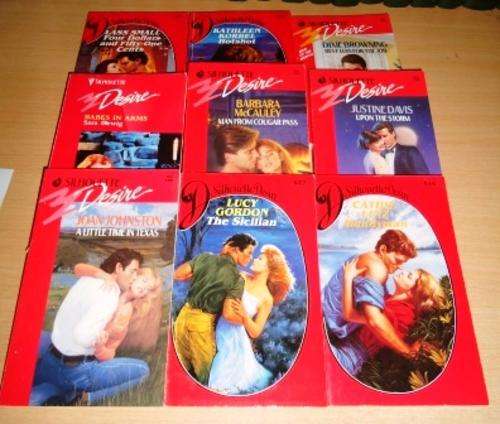 Bulk lot Silhouette Desire romance books - 9 books