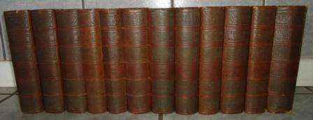 Versamelde Werke deur CJ Langenhoven **1933/1935** (Complete in 12 books with brown covers)