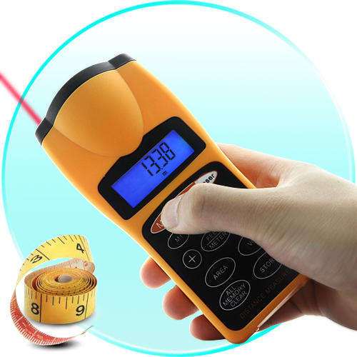 SuperTough - Contractor-grade Ultrasonic Distance Measurer with Laser Pointer - H50