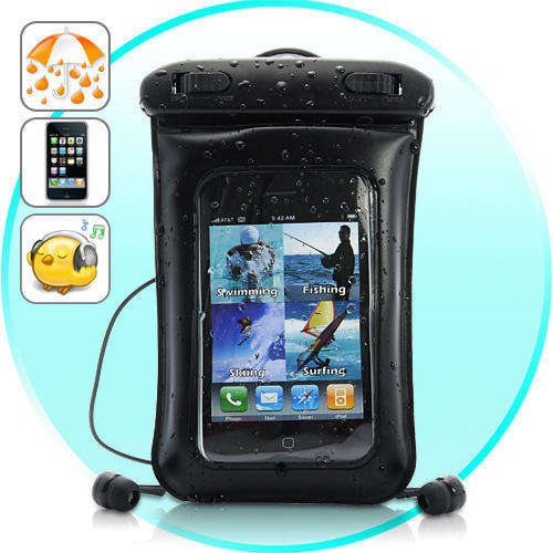 Waterproof Case for iPhone, iPod Touch, Android Smartphones with Waterproof Earphones - A99