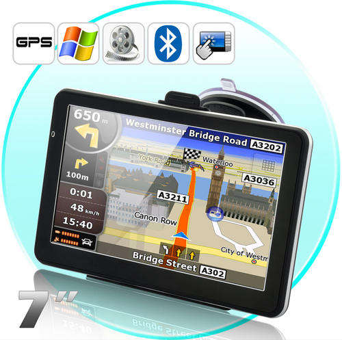 7 Inch GPS Navigator - HD, Touchscreen, Bluetooth, FM Transmitter, Hight Power CPU