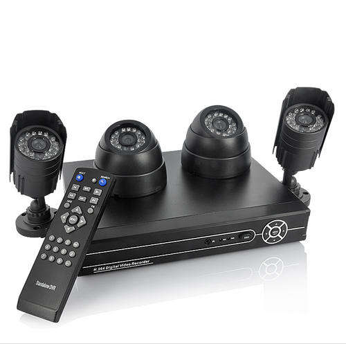 Electromann SA - Complete DVR Surveillance System with 2x Indoor + 2x Outdoor Cameras (H.264)