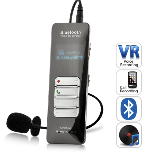 Electromann - Voice and Call Recorder for Mobile Phones - Bluetooth, 8GB