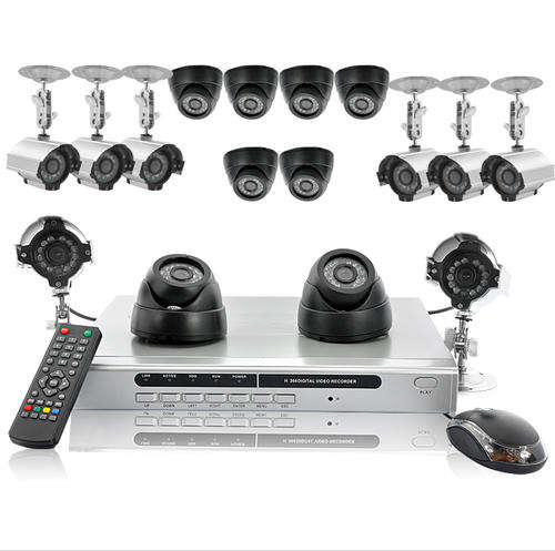 16 Camera Surveillance System "Hexa Set" - 8 Indoor CCTV Cameras, 8 Outdoor, H264 DVR, 1TB