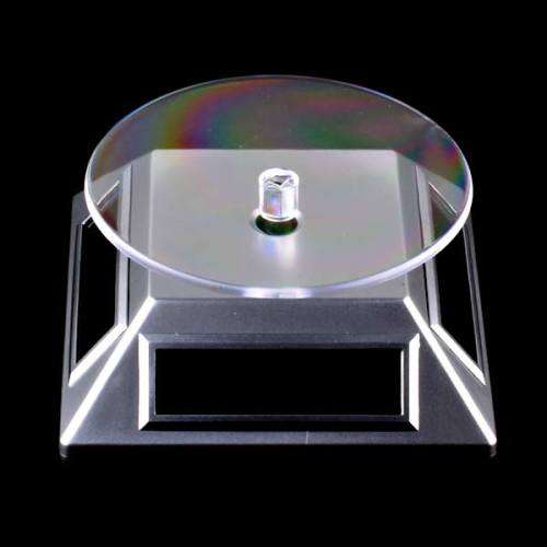Electromann - Portable Solar Powered Turntable Rotary Cellphone/MP4/Jewelry Display Stand