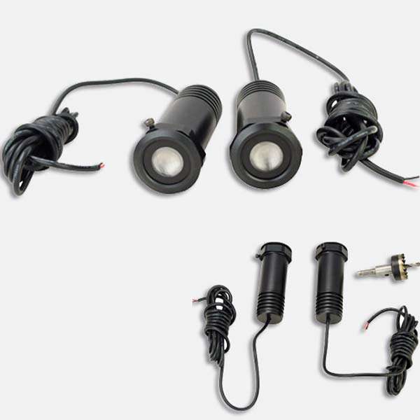 Electromann - 2Pcs Car Decoration Projection Logo Step Laser Shadow Welcome LED Light