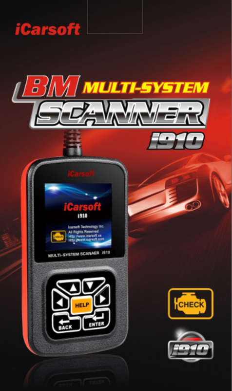 iCarsoft BMW Multi-system Scanner i910
