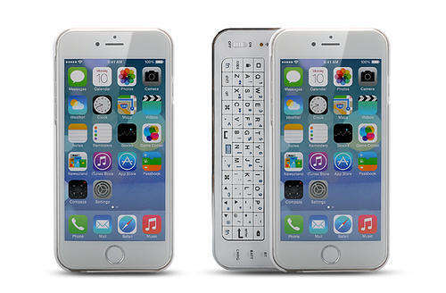 iPhone 6 Slide-Out Bluetooth Keyboard - Qwerty Layout, Ultra-thin, Rechargeable 250mAh battery