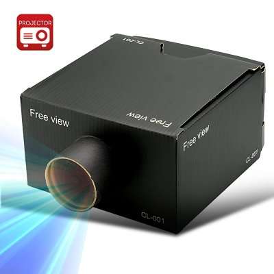 Portable Cardboard Mobile Phone Projector - 8x Magnification, Android + iOS, DIY Projector