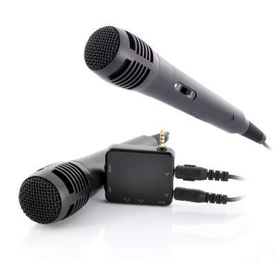 Portable Karaoke Player With 2 Microphones - For Phone, Tablet, TV - G543