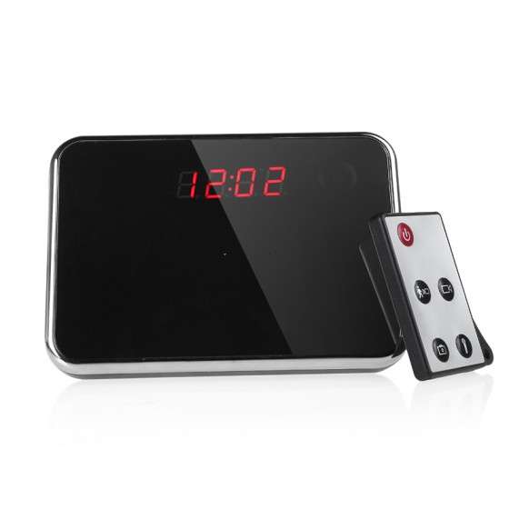 Mirror Digital Clock Hidden Camera Motion Detection Mini DV DVR Video Security