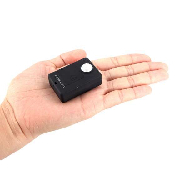Mini Wireless PIR MP. Alert Infrared Sensor Motion Detector Anti-theft Alarm System Audio Monitoring