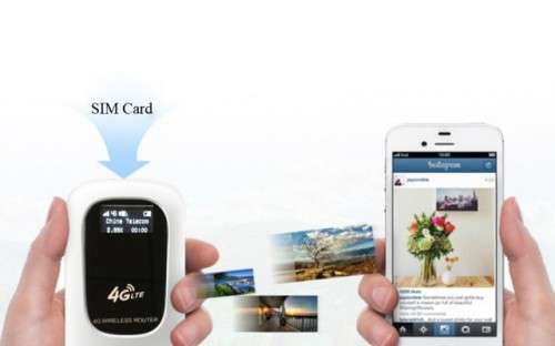 Unlocked 3G 4G LTE SIM Card Mobile Portable Mini WiFi MiFi Wireless Router 100Mps FDD 1800 2100MHz T