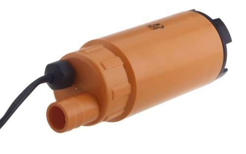 12V Water Oil Diesel Fuel Transfer Pump Submersible On/Off Switch Car Van Plastic Orange