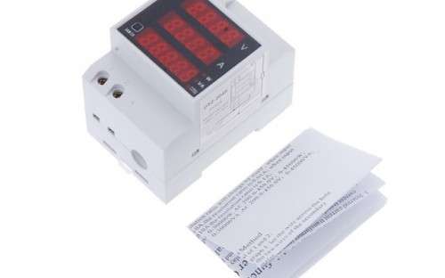 Multi-functional Digital Din Rail Current Voltage Power Ammeter Voltmeter Display Meter