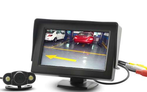 4.3 Inch Wireless Rearview Parking Monitor with Weatherproof Nightvision Camera