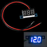 MINI DC 3.3-30V LED DIGITAL DISPLAY VOLTAGE METER - H11672- Blue