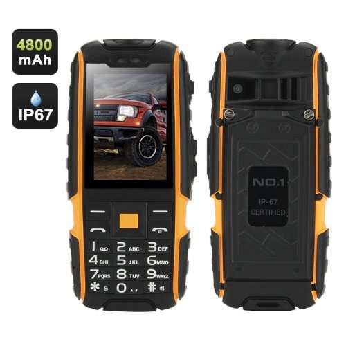 GSM CELLPHONE 4800MAH BATTERY- Yellow
