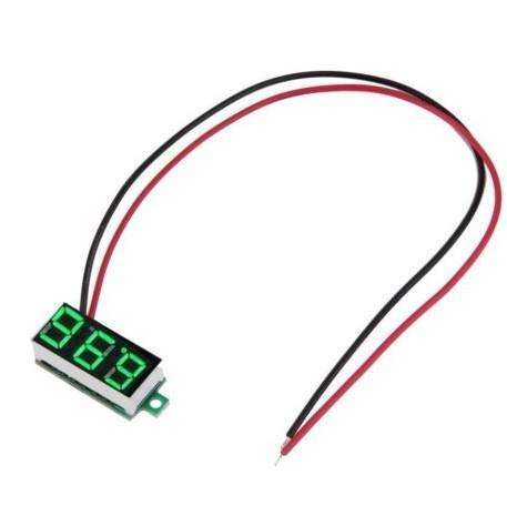DC 3-30V 2 WIRE LED DIGITAL VOLT METER-GREEN