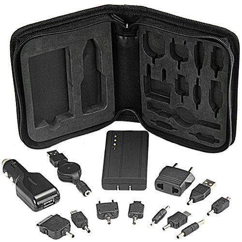 Mobile Phone and USB Charging Kit - Connectors and Battery Bag