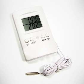 Indoor Outdoor Digital Thermometer 2 Sensors Alarm