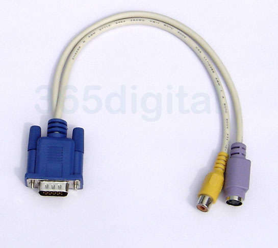 VGA to TV Converter S-Video / RCA OUT Cable Adapter