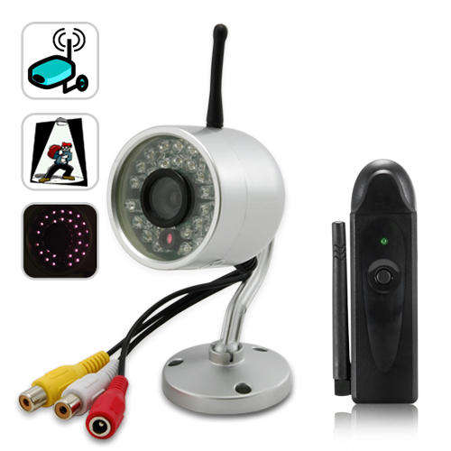 Wireless Mini Nightvision Camera + USB DVR Receiver Set