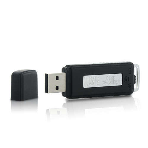 USB Flash Drive Spy Audio Recorder - 240 Hours (Black)