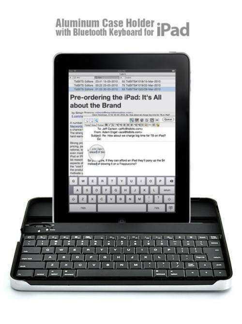 Aluminum Case Holder with Bluetooth Keyboard for iPad - A96