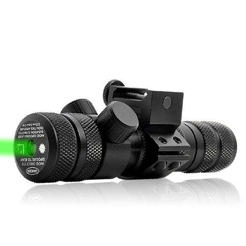 Long Range Tactical Green Laser Gun Sight for Rifles (Weaver Rail Mount, Dual Switch)
