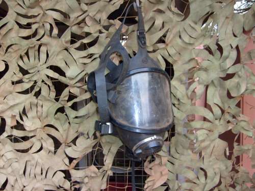 Army Gas Mask Full view w/out gas canister