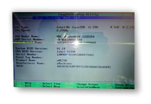 eMachines E730 i5 Laptop
