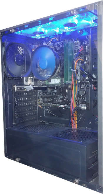 i5-7500 DeskTop PC, 3.4 GHz, 8 GB DDR 4, 256 GB M.2 SSD PLUS 2 TB HDD, Win 10 Pro