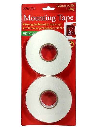 **Double Sided Foam Adhesive Mounting Tape** (2 Pack)