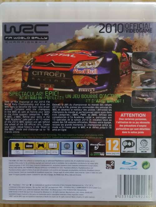 PS3 WRC - Fia World Rally Championship