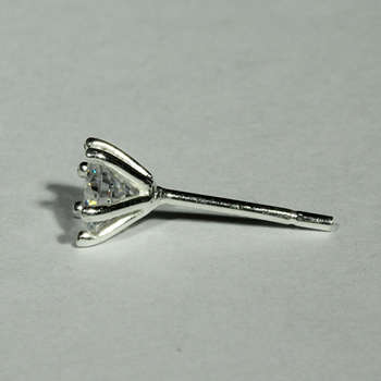 CLASSIC STUD EARRINGS | 5mm ROUND SIMULATED DIAMOND SET IN A 6 CLAW STUD | SOLID 925 STERLING SILVER