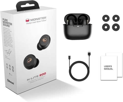 MONSTER N-Lite 200 Airlinks Wireless Earbuds - Black